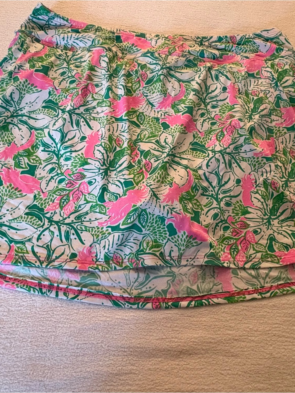 Lilly Pulitzer Pink & Green Floral Bikini, Sunguard & Swim Skirt. Mix and Match - Picture 4 of 5